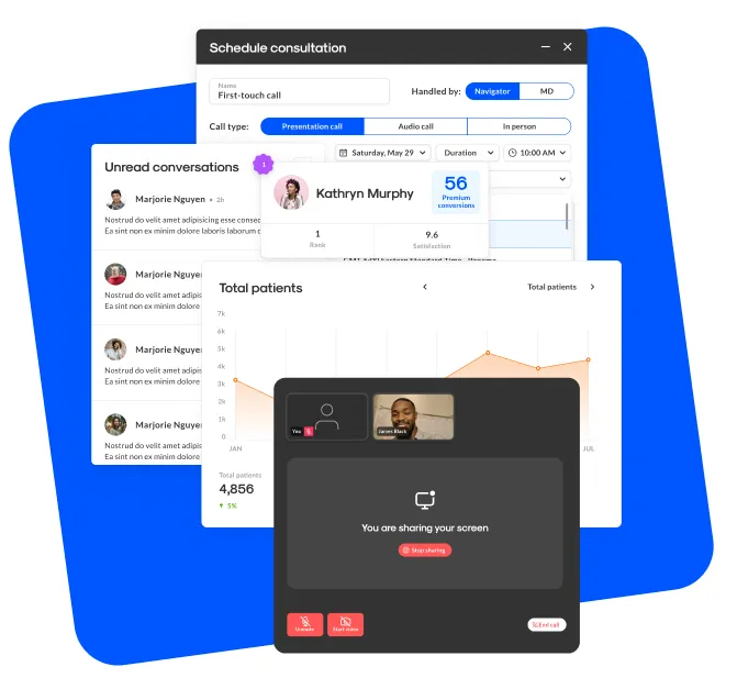 Front-end development on Navigate Patient — screen 2