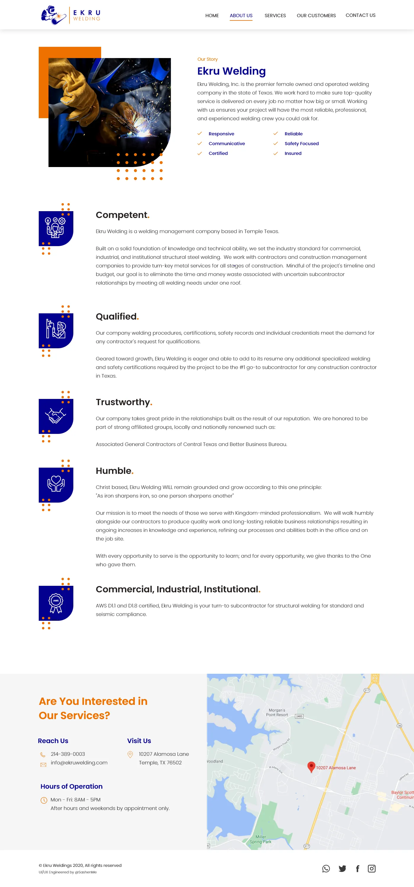 Ekru Welding UI and WordPress Theme — screen 3